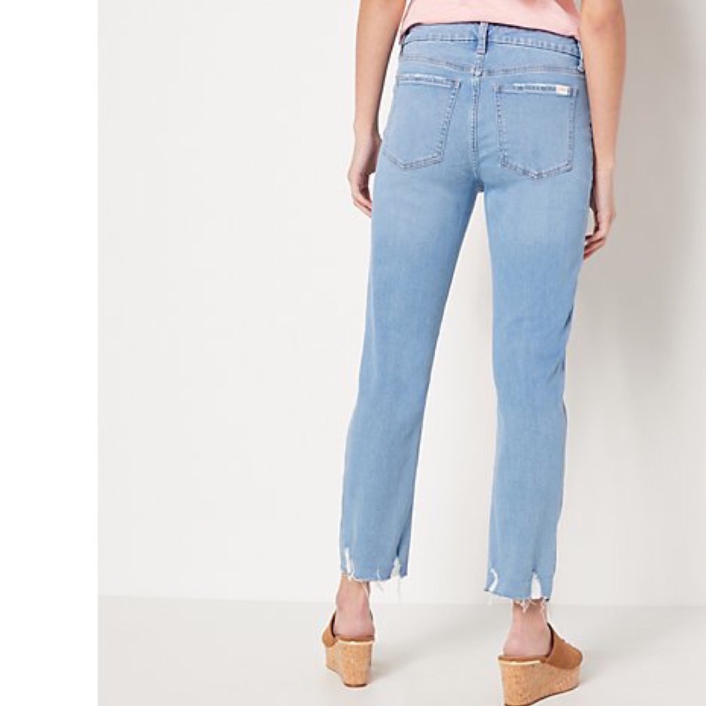 JEN7 | 7 for all mankind | distressed ankle straight